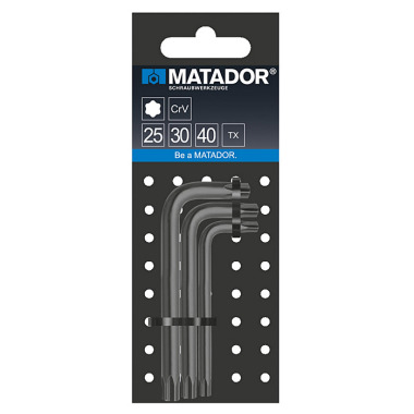 MATADOR L- Key Wrenches, Minis, TORX T25/T30/T40 0443 9032