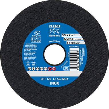 PFERD Cutting disc EHT 125-1.6 SG INOX 61341124