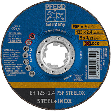 PFERD Cutting disc EH 125-2.4 PSF STEELOX/X-LOCK 61740125