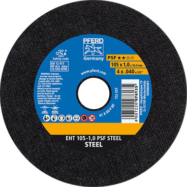 PFERD Cutting disc EHT 105-1.0 PSF STEEL/16.0 69121029