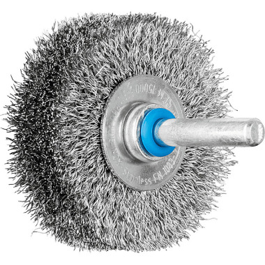 PFERD Round brush with shaft, knotless RBU 5015/6 INOX 0.20 43104003