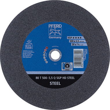 PFERD Skæreskive HEAVY DUTY 80 T 500-5.5 Q SGP HD STEEL/40.0 66325040