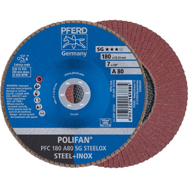 PFERD POLIFAN klapskive PFC 180 A 80 SG STEELOX 67708185