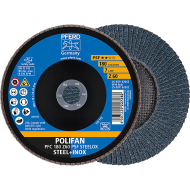 PFERD POLIFAN klapskive PFC 180 Z 60 PSF STEELOX 67766185