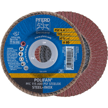 PFERD POLIFAN klapskive PFC 115 A 80 PSF STEELOX 67748115