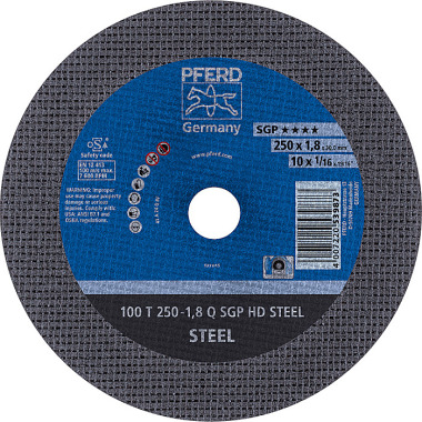 PFERD Skæreskive HEAVY DUTY 100 T 250-1,8 Q SGP HD STEEL/30,0 66322130