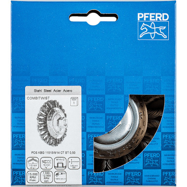 PFERD Taper brush with thread, knotted POS KBG 11515/M14 CT ST 0.50 43315011