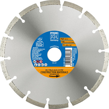 PFERD Diamond cutting disc DS 178 x 2.4 x 22.23 PSF 68017221