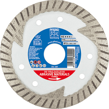 PFERD Diamond cutting disc DG 115 x 2.2 x 22.23 SG 68000021