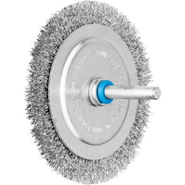 PFERD Round brush with shaft, knotless RBU 8004/6 INOX 0.20 43105023