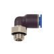 Riegler Push-in L-fitting »Blå serie«, drejelig, G 1/8 udvendig, Ø 6 mm 109262