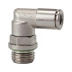 Riegler L push-in fitting »metallica«, drejelig, M3 a., slange ø 3 130095