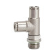 Riegler T push-in fitting L-formet »metallica«, drejelig, M3 a. ø 3 mm 130111