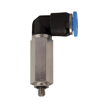 Riegler L push-in fitting »Blue Series« mini, lang, drejelig, G 1/8 109051