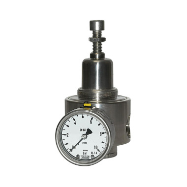 Riegler Trykregulator i rustfrit stål, 1.4404, vendbar, G 1/2, 1,0 - 15 bar 101194