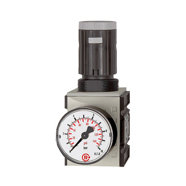 Riegler »FUTURA« trykregulator, inkl. manometer, BG 1, G 1/4, 0,1 - 1 bar 100001