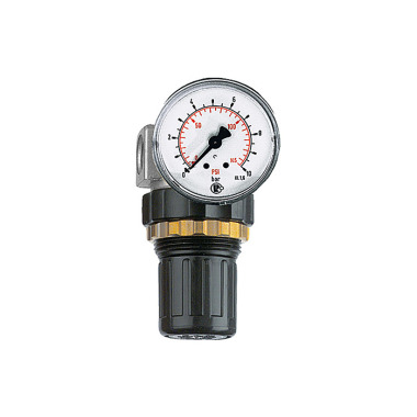 Riegler »Standard-mini« trykregulator, panelmøtrik, G 1/4, 0,2-6 bar 100777