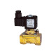 Riegler 2/2-MV, MS, NC, tvunget, 24V DC, 14W, NBR+PA, G3/8, PN 0-14bar 102909