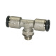 Riegler Push-in T-fitting »click-clock«, drejelig, G 1/4 a.,conduit-Ø4 108655