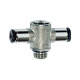 Riegler Push-in T-fitting »click-clock«, drejelig, M7 a., tomrør Ø 6 108677