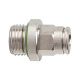 Riegler Lige push-in-fitting »metallica«, M5 a., rør Ø 4 108854