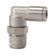 Riegler L push-in fitting »metallica«, drejelig, R 1/8 a., slange Ø 4 108909