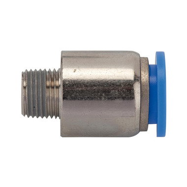 Riegler Lige push-in-fitting »Blue series«, rund, R 1/8 udvendig Ø 4 mm 109175