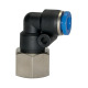 Riegler L push-in fitting ”Blue Series”, drejelig, M5 indvendig, Ø 4 mm 109340