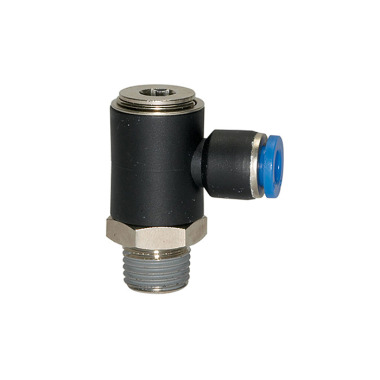 Riegler Push-in L-fitting »Blue series«, drejelig, R 1/8 a., L=22,5mm 109379