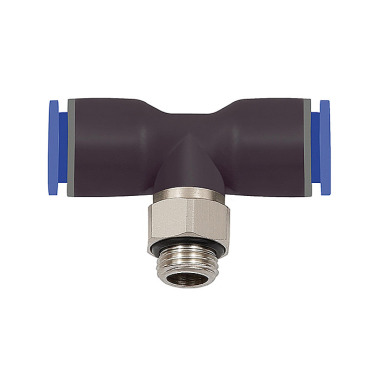 Riegler Push-in T-fitting »Blue series«, drejelig, G 1/8 udvendig Ø 4 mm 109473