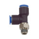 Riegler Push-in T-fitting »Blue series«, L-formet, drejelig, R 1/8 a., Ø4 mm 109544