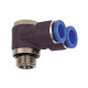 Riegler Y-bøjning push-in fitting »Blue series«, drejelig, G 1/4 a. Ø 8mm 109627