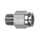 Riegler Lige push-in fitting R 1/8 a., slange udvendig Ø 4, ES 1.4404 135075