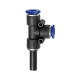 Riegler Push-in T-connector, stiknippel 4 »Blue series«, L-form, slange Ø 4 135789