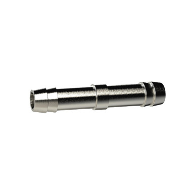 Riegler Dobbelt slangestuds, til slange LW 10 mm, forniklet messing 136547