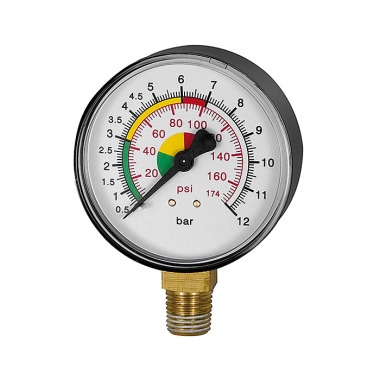 Riegler Manometer ø 63 mm, ukalibreret, tilslutning i bunden 136797