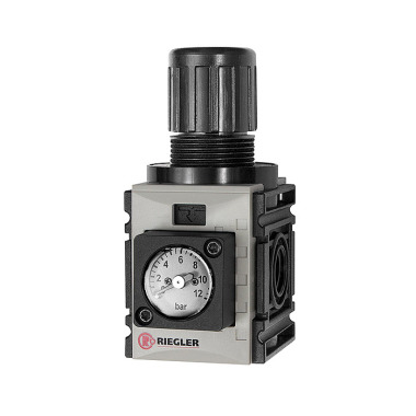 Riegler Trykregulator, d. DV »FUTURA-mini«, compact mano., G 1/4, 0,1-4 bar 142405