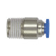 Riegler Lige push-in-fitting »Blue series« mini, rund, R 1/8 148811