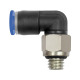 Riegler Push-in L-fitting »Blue series« mini, drejelig, M3 148813