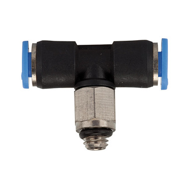 Riegler Push-in T-fitting »Blue Series« mini, drejelig, M5 148841