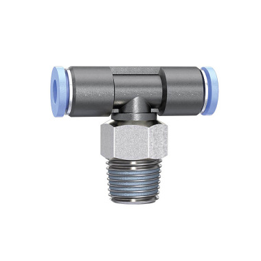 Riegler T-stik fitting »Blue Series« mini, drejelig, R 1/8 148849