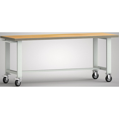 KLW Mobilt standard arbejdsbord - 2000 x 700 x 840 mm L x B x H WS800N-2000M40-X1890