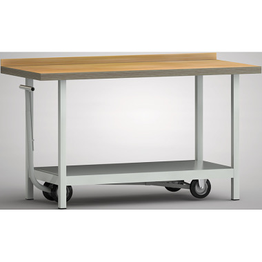 KLW Mobilt standardarbejdsbord 1500 x 700 x 840 mm L x D x H WS705N-1500M40-X7000