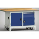 KLW Mobilt professionelt arbejdsbord - 1500 x 700 x 871 mm L x B x H WP782N-1500M45-E7064