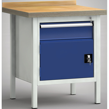 KLW Professionelt arbejdsbord - 750 x 700 x 845 mm L x D x H WP052N-0750M45-E1681