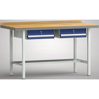 KLW Standard arbejdsbord - 1500 x 700 x 900 mm L x D x H, (ERGO-version) WS003E-1500M40-E1610