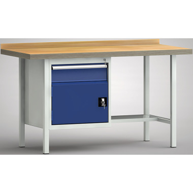 KLW Standard arbejdsbord - 1500 x 700 x 900 mm L x D x H, (ERGO-version) WS118E-1500M40-E1681