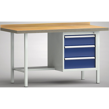 KLW Standard arbejdsbord - 1500 x 700 x 900 mm L x D x H, (ERGO-version) WS122E-1500M40-E1631