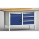 KLW Professionelt arbejdsbord - 1500 x 700 x 905 mm L x D x H, (ERGO-version) WP177E-1500M45-E1651