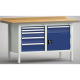 KLW Professionelt arbejdsbord - 1500 x 700 x 905 mm L x D x H, (ERGO-version) WP177E-1500M45-E1652